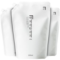[행정학일반] 살림백서 드럼 일반겸용 액체 세탁세제 리필, 2L, 3개