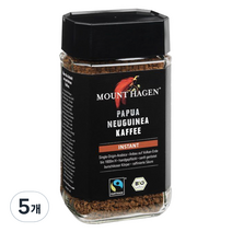 마운트하겐 유기농 블랙 커피, 100g, 1개입, 5개