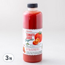 아침에주스 유기가공식품인증 토마토주스, 900ml, 3개