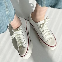 베니바니 레이스업 캔버스화 통굽 스니커즈 FT3720