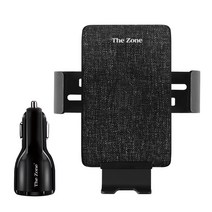 더존 차량용 고속 무선충전 거치대 TZ-C150S + 고속충전시거잭, 1개, 혼합 색상