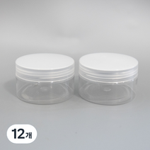 투명 PET 심플 크림용기 100g, 12개