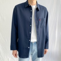 제이에이치스타일 남성용 리얼 무지 긴팔 셔츠 JMROK025