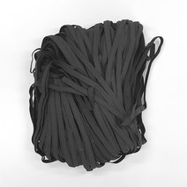 납작 고무줄 10~11mm x 90m, 블랙, 1개