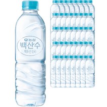 백산수 무라벨, 500ml, 120개