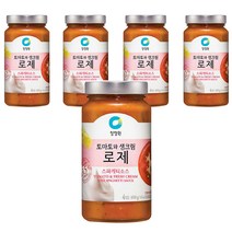 청정원 토마토와생크림 로제 스파게티소스, 600g, 5개
