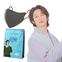 이비에 더세로 새부리형 대형 마스크 성인용 KF80, 30개입, 1개, 그레이