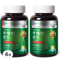 뉴트리디데이 프리미엄 루테인 골드 350mg, 90정, 31.5g, 4개