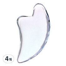 제이알유 투명 괄사 마사지 도구, 4개