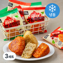 잇메이트 닭가슴살 찰현미 구운주먹밥 야채 100g x 4팩 + 김치 100g x 3팩 세트 (냉동), 3세트