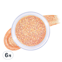 언리시아 겟 루스 글리터 젤 4g, 6개, NO 6 선셋 러버