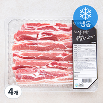 모아미트 캐나다산 보리먹인 암퇘지 삼겹살 (냉동), 800g, 4개