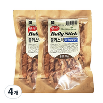 네츄럴이엑스 불리스틱 닭가슴살말이 70g, 소+닭고기, 4개