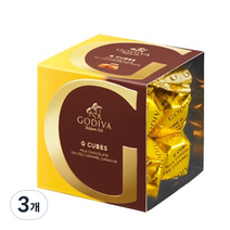 고디바 지큐브 솔티드 캐러멜 초콜릿 8p, 66g, 3개