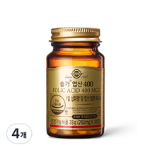 솔가 엽산 400, 100정, 4개