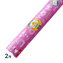 뽀로로 증착롤 포장지 중 37.5cm x 12m, 핑크, 2개