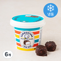 본본 사몬타나 코코아코팅 아이스크림 미니컵 (냉동), 80g, 6개