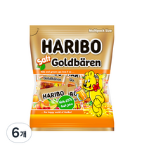 하리보 샤프트 골드베렌 젤리, 220g, 6개