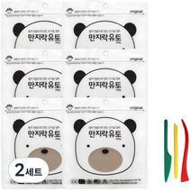 이야코 만지락 소프트 유토 100g x 6p + 주걱칼 3종 세트, 2세트, 혼합색상