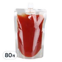 오누이상회 투명 스파우트 파우치 11mm 12 x 18 cm 300ml, 대(L), 1개입, 80개