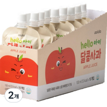아올다 hello 아이 달콤사과 주스 100ml x 10p, 사과맛, 20개