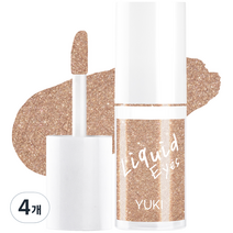 유키 리퀴드 아이즈 아이섀도 4g, 20 글로우피치, 4개