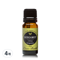 러브바스 아로마 에센셜 오일 베르가못, 10ml, 4개