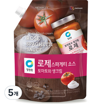 대상 청정원 로제 스파게티소스, 1.2kg, 5개