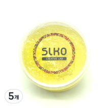 슬코 슬라임 베이스 210ml, 5개, 노랑