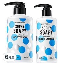 더프트앤도프트 바디워시 소피소피 500ml + 바디로션 300ml 세트, 6세트