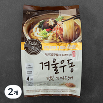 아워홈 겨울우동 정통가다랑어 4인분, 916g, 2개