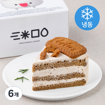삼초마을 커피쿠키 조각케이크 (냉동), 70g, 6개