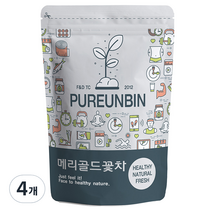 푸른빈 메리골드 꽃잎 차, 100g, 1개입, 4개