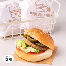 프레시오늘 신선냉장 우리한돈 오리지널 수제버거 2개입, 332g, 5개