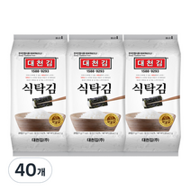 대천김 미니 식탁김, 11g, 40개