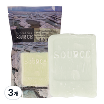 더데드씨소스 사해 미네랄 바디 비누, 150g, 3개