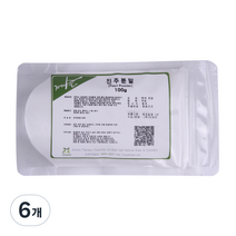 자연의숲 진주 천연 분말가루 100g, 백색, 6개