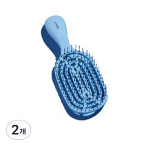 뉴웨이 주니어 C 헤어브러쉬, 블루, 2개