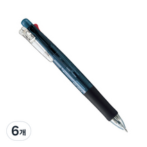 제브라 볼샤 클립온 멀티펜 4색 볼펜 0.7mm + 샤프 0.5mm B4SA1, 블랙, 6개