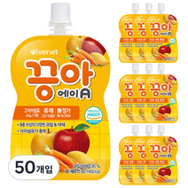 아이배냇 끙아 과일야채주스 80ml, 에이, 50개입