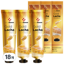 폴메디슨 골드라차 치약, 110g, 18개