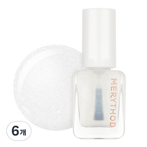 메리쏘드 릴엣지 네일 탑코트 7ml, 01 쉬머 탑코트, 6개