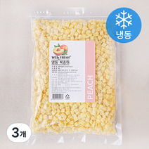웰프레쉬 복숭아 (냉동), 1kg, 3개