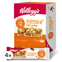 켈로그 프로틴바K 아몬드 앤 호박씨, 360g, 4개