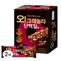 오리온 오 그래놀라 단백질바, 480g, 2개