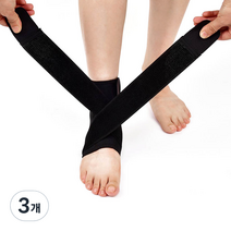 바디공식 여성용 3단 밴드 발목보호대 M, 3개