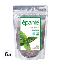 에빠니 유기농 페퍼민트 허브차, 1.5g, 20개입, 6개
