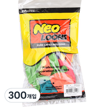 네오룬즈 30cm 라운드풍선, 파스텔  혼합, 300개입