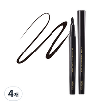 네오젠 엑스트라 틴티드 엣지 아이라이너 0.7g, 01블랙, 4개