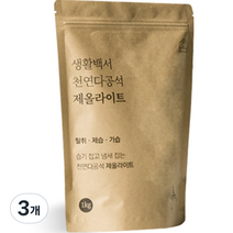 생활백서 천연 다공석 제올라이트 제습제, 1kg, 3개